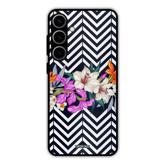 Pattern Flower Samsung Galaxy S24 Plus Mobile Back Cover - Aesthetic PrintShield Case