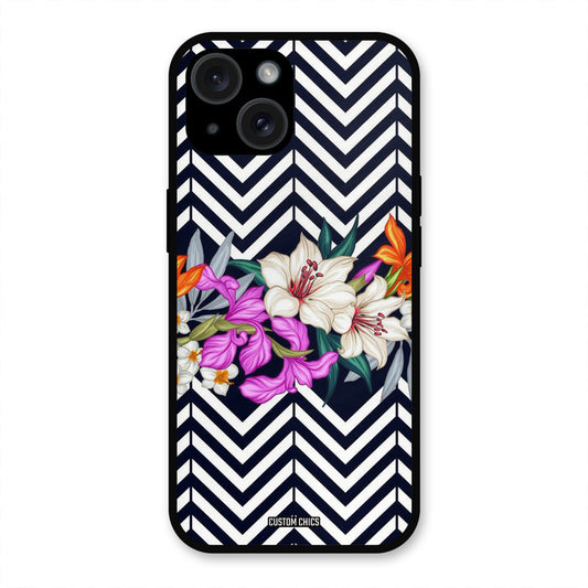 Pattern Flower iPhone 15 Mobile Back Cover - Aesthetic PrintShield Case