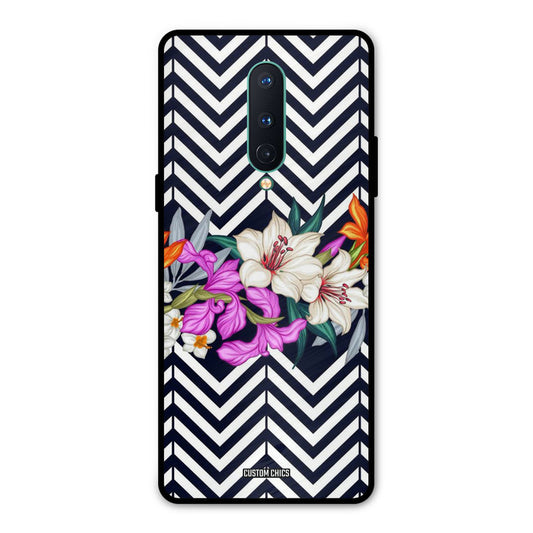 Pattern Flower Oneplus 8 Mobile Back Cover - Aesthetic PrintShield Case