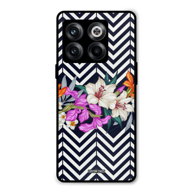 Pattern Flower Oneplus 10T Mobile Back Cover - Aesthetic PrintShield Case