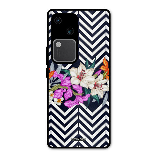 Pattern Flower Vivo V30 Mobile Back Cover - Aesthetic PrintShield Case