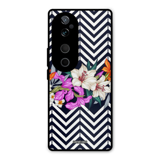 Pattern Flower Vivo V40 Mobile Back Cover - Aesthetic PrintShield Case