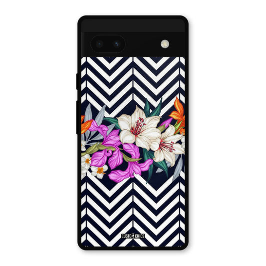 Pattern Flower Google Pixel 6a Mobile Back Cover - Aesthetic PrintShield Case