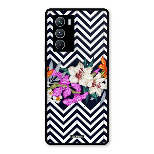 Pattern Flower iQOO 9SE Mobile Back Cover - Aesthetic PrintShield Case
