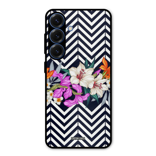 Pattern Flower Samsung Galaxy S25 Mobile Back Cover - Aesthetic PrintShield Case