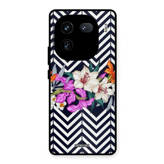 Pattern Flower iQOO 12 Mobile Back Cover - Aesthetic PrintShield Case