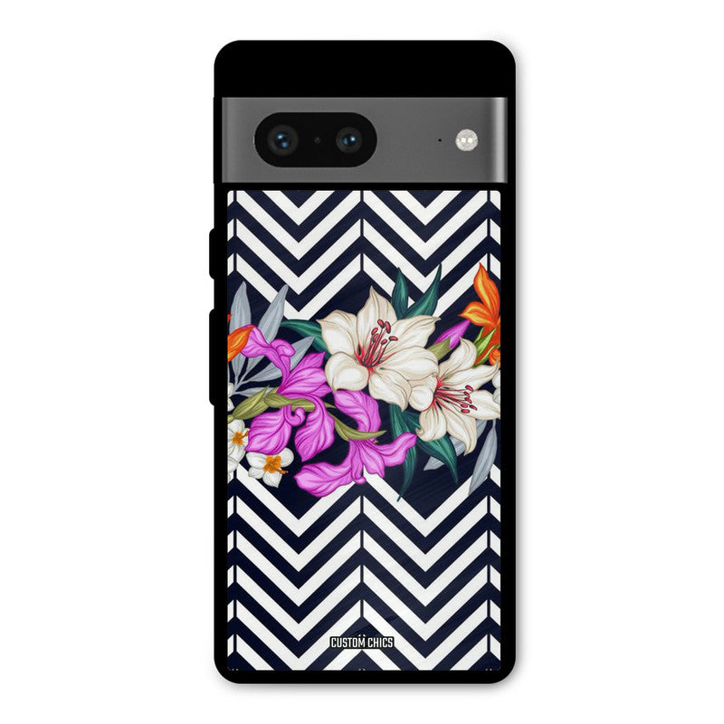 Pattern Flower Google Pixel 7 Mobile Back Cover - Aesthetic PrintShield Case