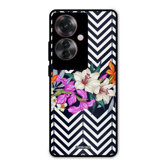 Pattern Flower Oppo F25 Pro Mobile Back Cover - Aesthetic PrintShield Case