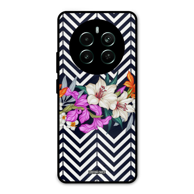 Pattern Flower Realme 12 Plus Mobile Back Cover - Aesthetic PrintShield Case