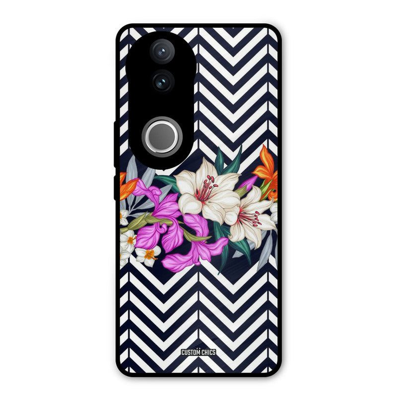 Pattern Flower Vivo V50 Mobile Back Cover - Aesthetic PrintShield Case