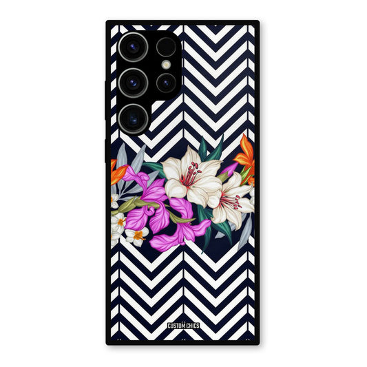 Pattern Flower Samsung Galaxy S23 Ultra Mobile Back Cover - Aesthetic PrintShield Case
