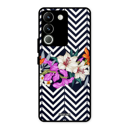 Pattern Flower Vivo Y200 Mobile Back Cover - Aesthetic PrintShield Case