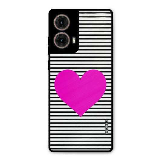 Pattern heart Moto G85 Mobile Back Cover - Aesthetic PrintShield Case