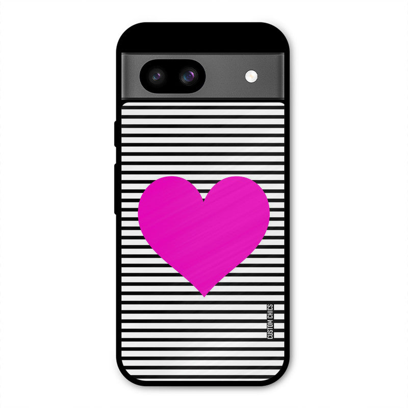 Pattern heart Google Pixel 8a Mobile Back Cover - Aesthetic PrintShield Case
