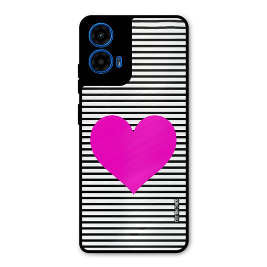 Pattern heart Moto G45 Mobile Back Cover - Aesthetic PrintShield Case