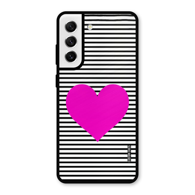 Pattern heart Samsung Galaxy S21 FE 5G Mobile Back Cover - Aesthetic PrintShield Case
