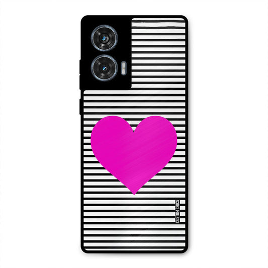 Pattern heart Moto G96 Mobile Back Cover - Aesthetic PrintShield Case