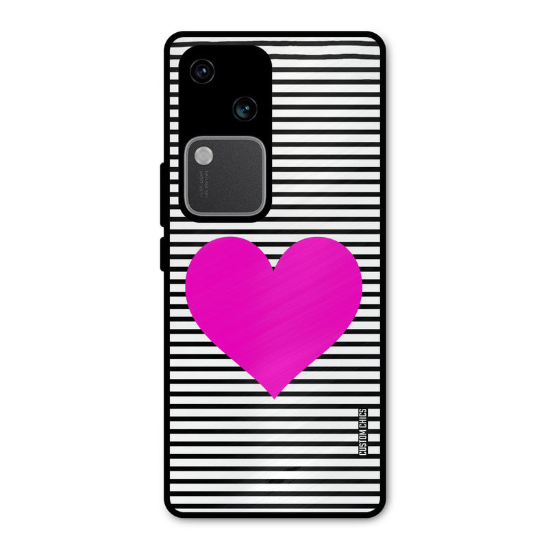 Pattern heart Vivo V30 Mobile Back Cover - Aesthetic PrintShield Case