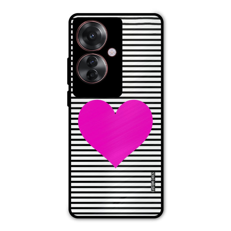 Pattern heart Oppo F25 Pro Mobile Back Cover - Aesthetic PrintShield Case