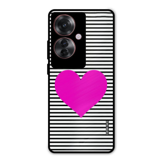 Pattern heart Oppo F25 Pro Mobile Back Cover - Aesthetic PrintShield Case