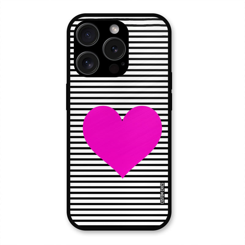 Pattern heart iPhone 15 Pro Max Mobile Back Cover - Aesthetic PrintShield Case