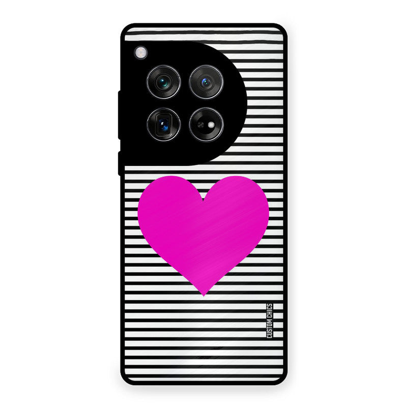 Pattern heart OnePlus 12 Mobile Back Cover - Aesthetic PrintShield Case