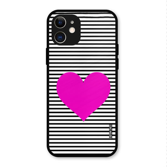 Pattern heart IPhone 12 Mobile Back Cover - Aesthetic PrintShield Case