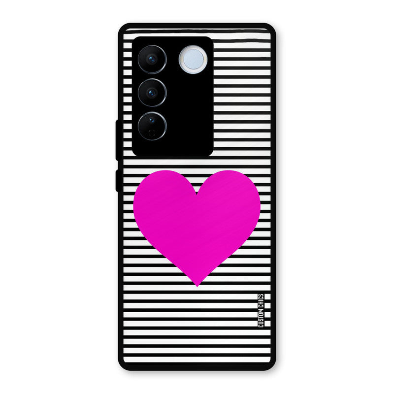 Pattern heart Vivo V27 Pro Mobile Back Cover - Aesthetic PrintShield Case