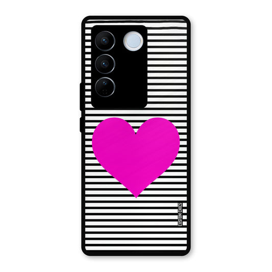 Pattern heart Vivo V27 Pro Mobile Back Cover - Aesthetic PrintShield Case