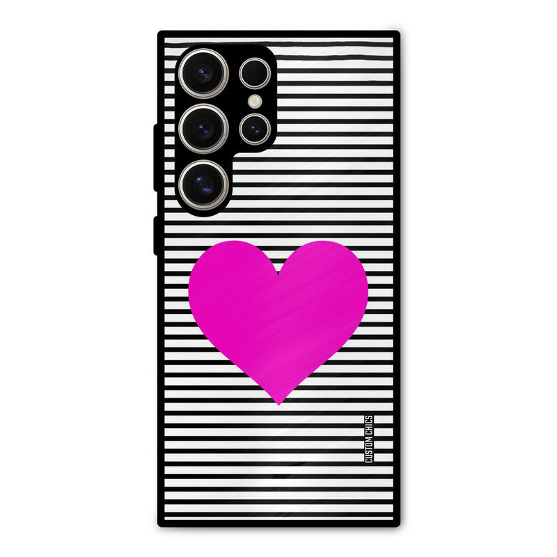 Pattern heart Samsung Galaxy S24 Ultra Mobile Back Cover - Aesthetic PrintShield Case