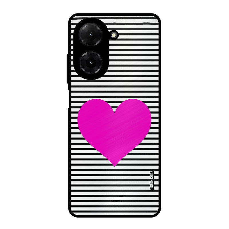 Pattern heart Poco C71 Mobile Back Cover - Aesthetic PrintShield Case