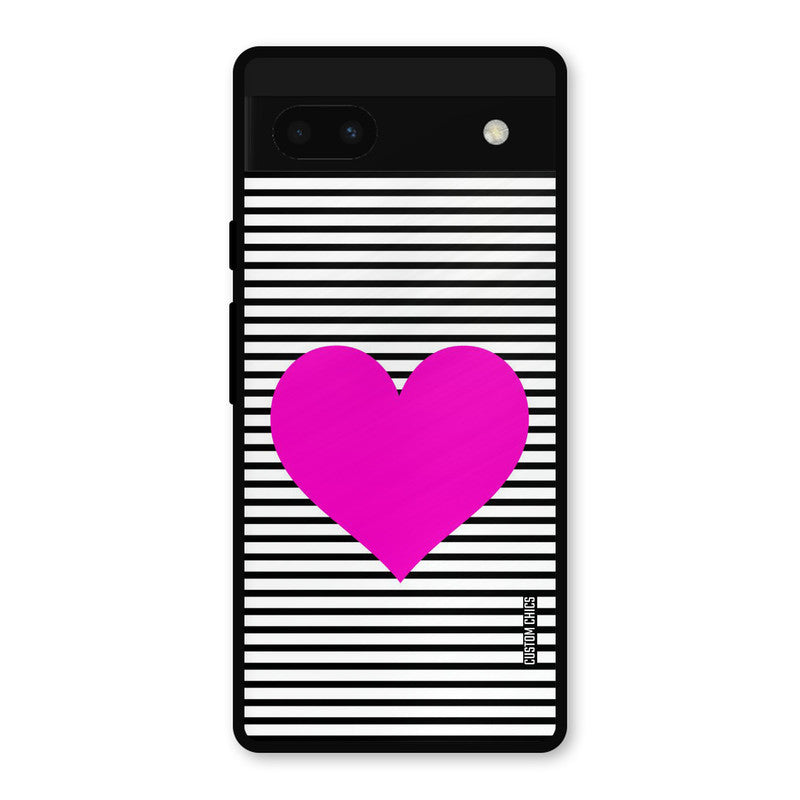 Pattern heart Google Pixel 6a Mobile Back Cover - Aesthetic PrintShield Case