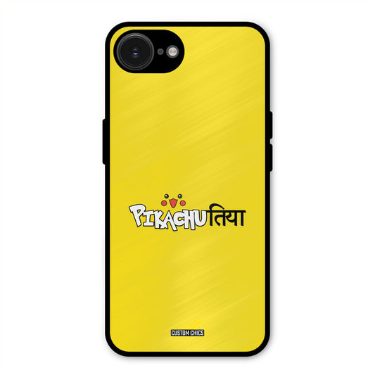 Pickachutiya iPhone 16e Mobile Back Cover - Typography PrintShield Case