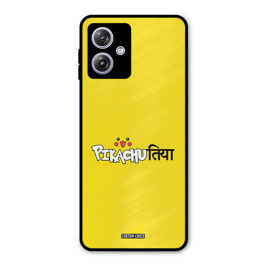 Pickachutiya Moto G54 Mobile Back Cover - Typography PrintShield Case