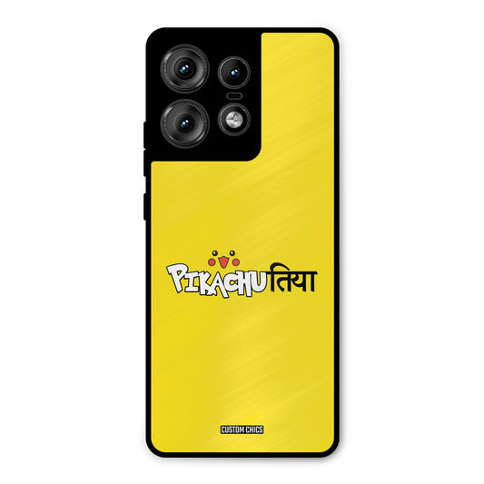 Pickachutiya Motorola Edge 50 Pro Mobile Back Cover - Typography PrintShield Case