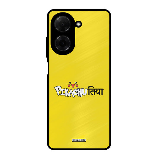 Pickachutiya Poco C71 Mobile Back Cover - Typography PrintShield Case