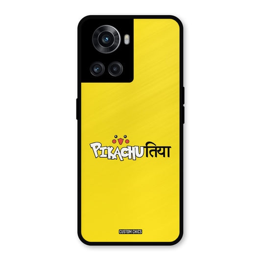 Pickachutiya OnePlus 10R Mobile Back Cover - Typography PrintShield Case