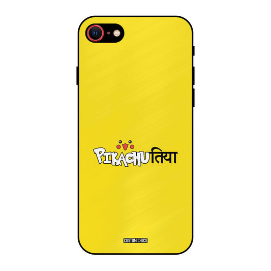Pickachutiya iPhone SE 2020 Mobile Back Cover - Typography PrintShield Case