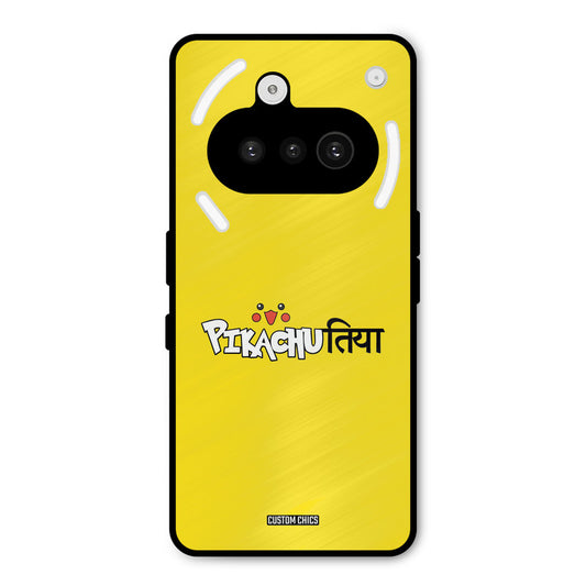 Pickachutiya Nothing Phone 3A Mobile Back Cover - Typography PrintShield Case