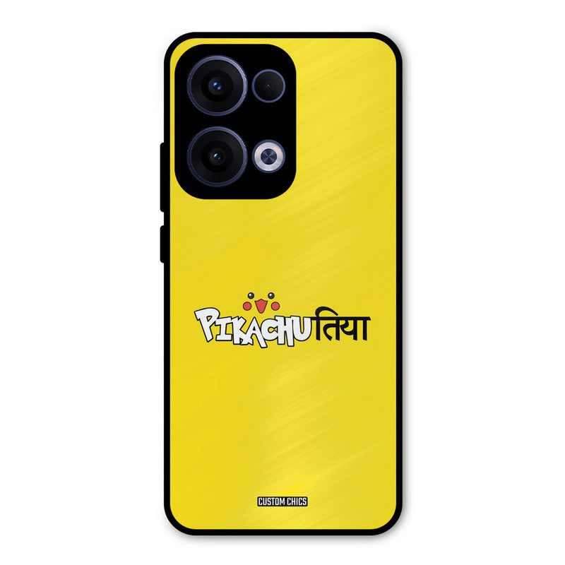 Pickachutiya Oppo Reno 13 5G Mobile Back Cover - Typography PrintShield Case
