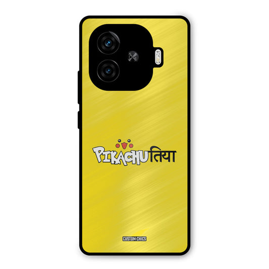 Pickachutiya iQoo Z9 Turbo Mobile Back Cover - Typography PrintShield Case