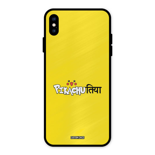 Pickachutiya iPhone XS Max Mobile Back Cover - Typography PrintShield Case
