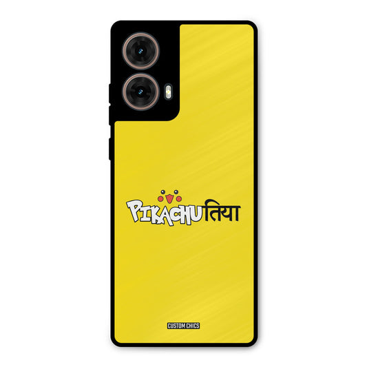 Pickachutiya Moto G85 Mobile Back Cover - Typography PrintShield Case