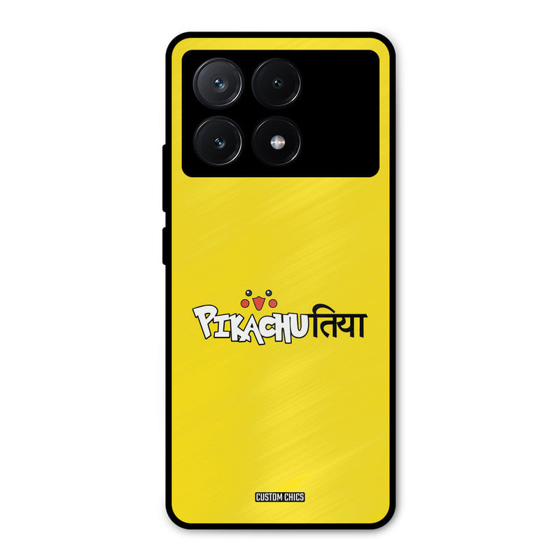 Pickachutiya Poco X6 Pro Mobile Back Cover - Typography PrintShield Case