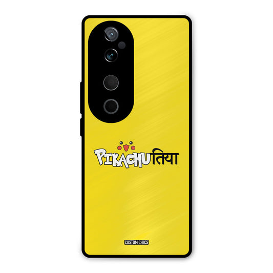 Pickachutiya Vivo V40 Mobile Back Cover - Typography PrintShield Case