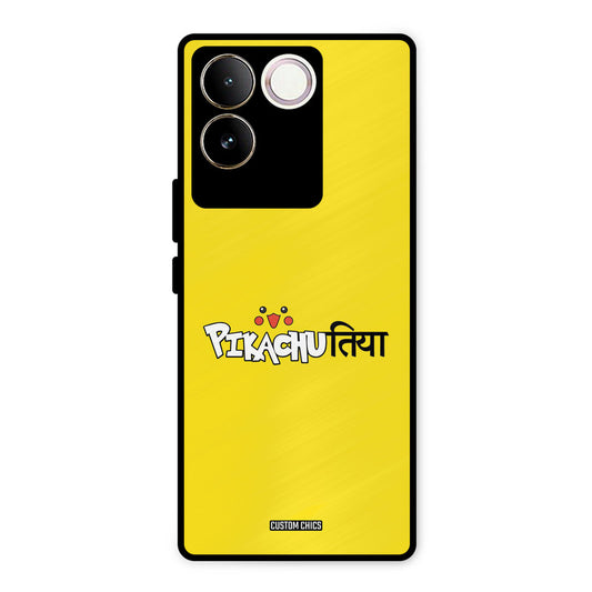 Pickachutiya Vivo T2 Pro Mobile Back Cover - Typography PrintShield Case