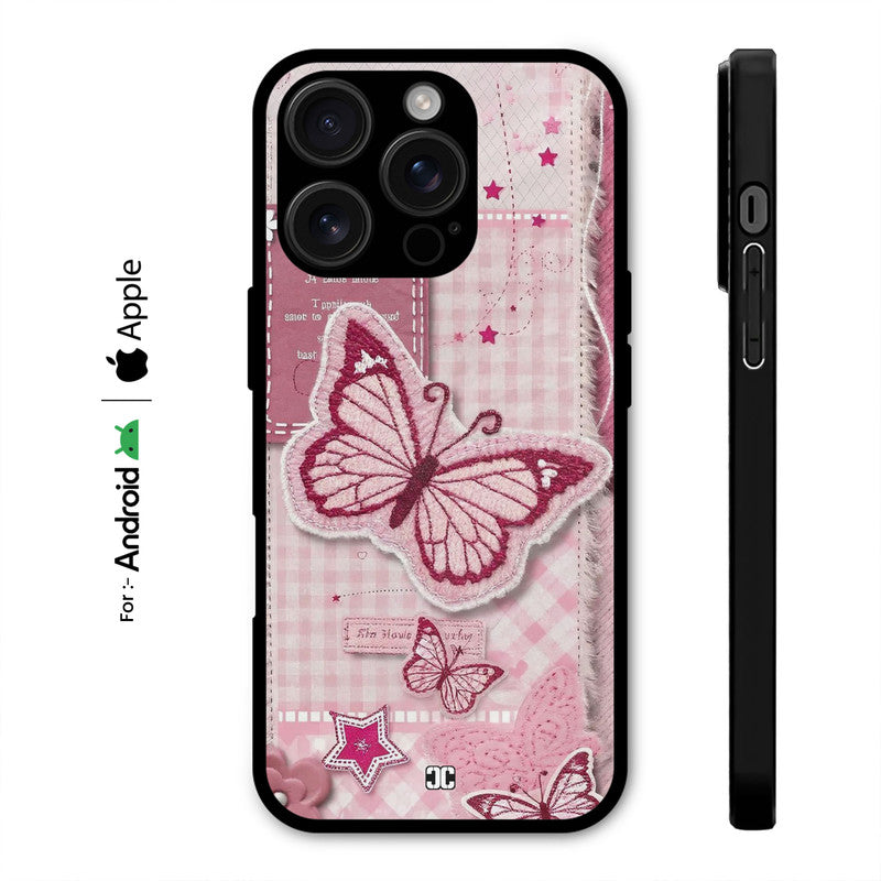 Pink Butterfly Case – Premium PrintShield Mobile Cover