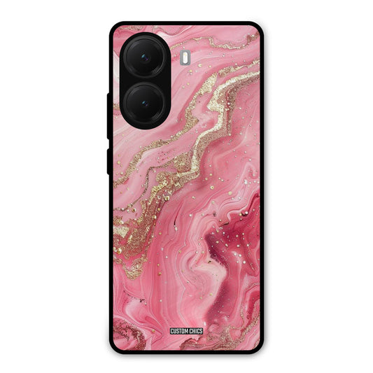 Pink Glitter Poco X7 Pro Mobile Back Cover - Aesthetic PrintShield Case