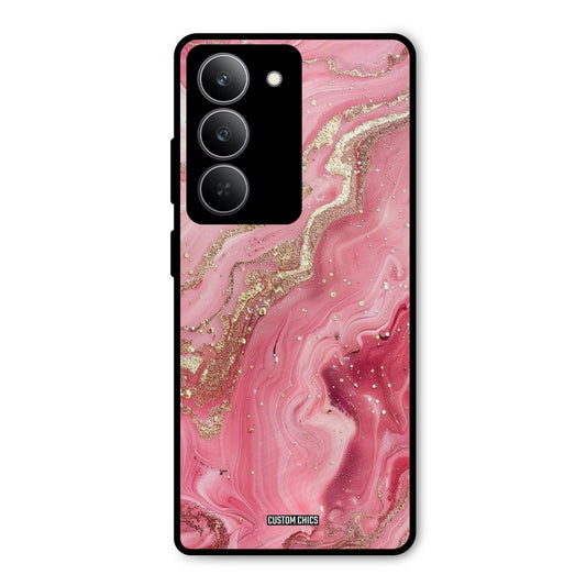 Pink Glitter Realme 14x Mobile Back Cover - Aesthetic PrintShield Case