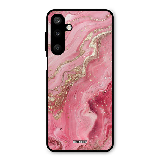 Pink Glitter Samsung Galaxy M16 Mobile Back Cover - Aesthetic PrintShield Case